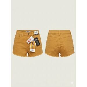 Rewash Casey Super High Rise Shorts Mustard Yellow Size 1 New with Tags